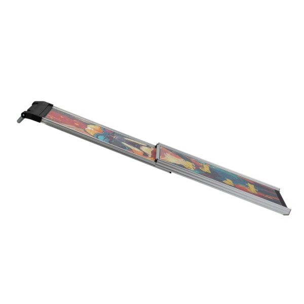 Retractable Aluminum Dog Ramp, Portable Pet Steps for Cars Trucks SUVs, Telescoping Dog Ramp with Non-Slip Surfaces, Colorful Patterns - Image 7